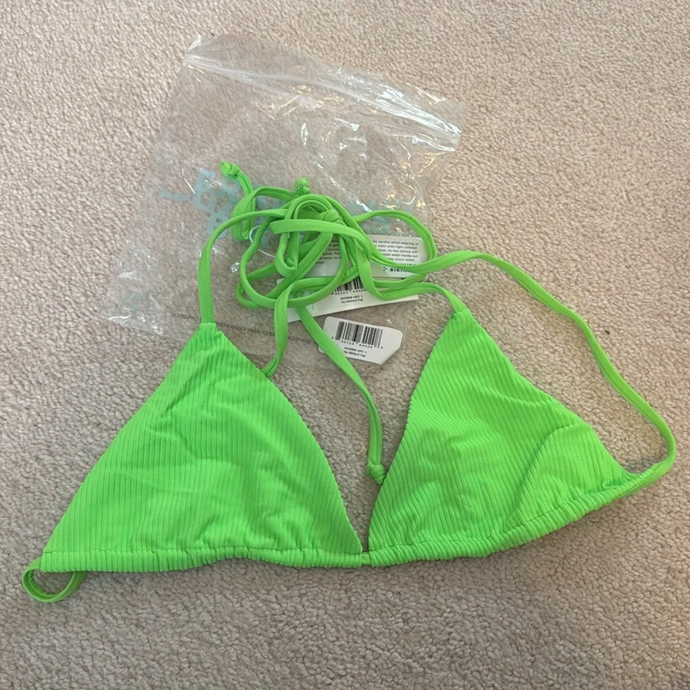 Frankie’s Bikinis green bikini set